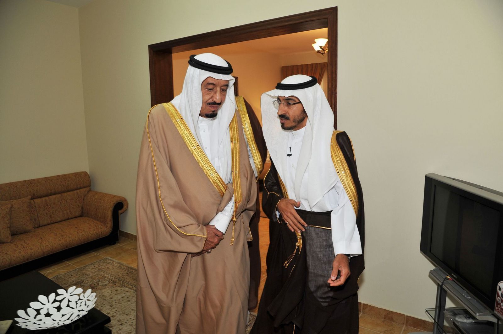 مع الملك سلمان بن عبدالعزيز 